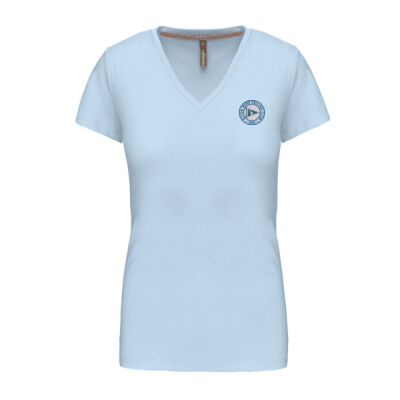 Ladies V-Neck T-Shirt - Option 3 (Logo on Chest and Back) Thumbnail